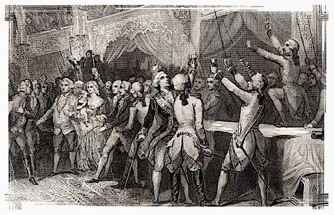le banquet des gardes du corps en 1789