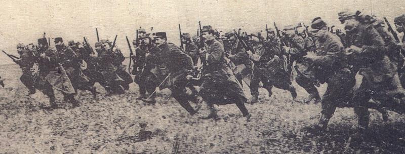 charge de poilus en 1914