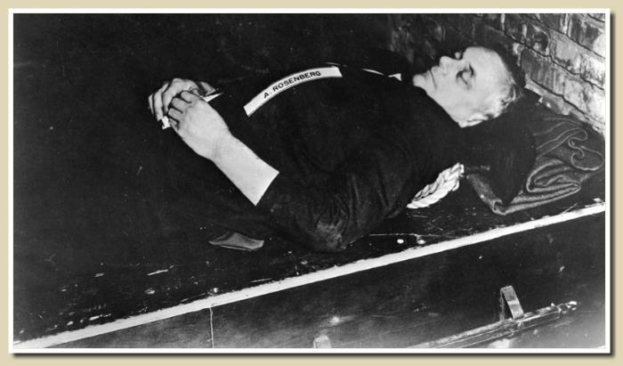 Exécution d'Alfred Rosenberg après le procès de Nuremberg