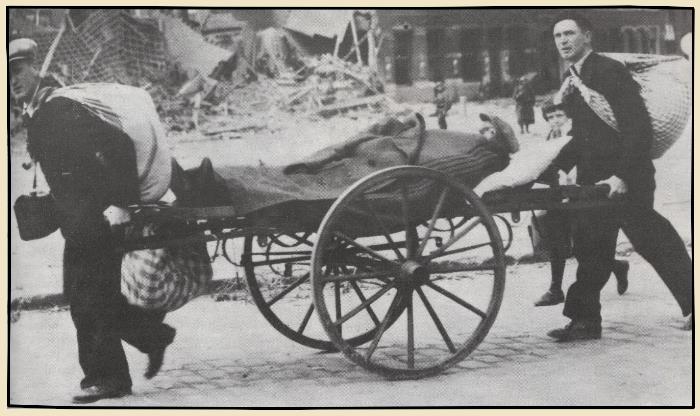 Malades pendant l'exode de juin 1940 en France
