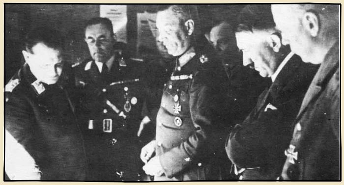 Hitler et ses généraux avant la bataille de France de 1940