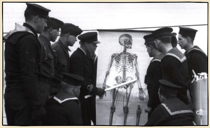 entrainement des marins britaniques pendant la seconde guerre mondiale