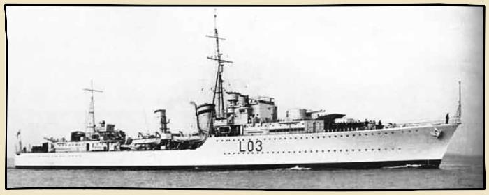 dstroyers anglaix contre Bismarck