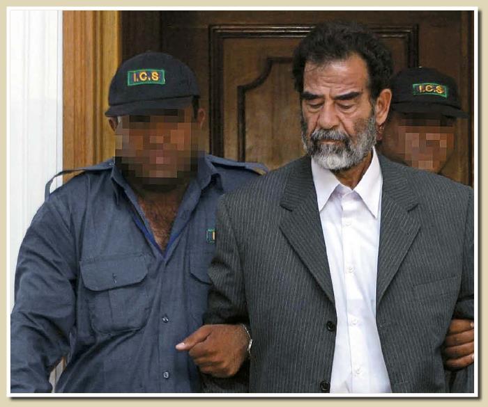 Saddam Hussein prisonnier