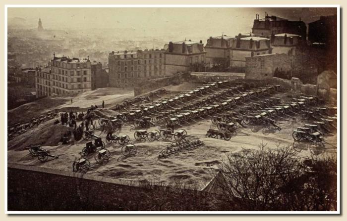 parc d'artillerie de la buute Montmartre le 18 mars 1871