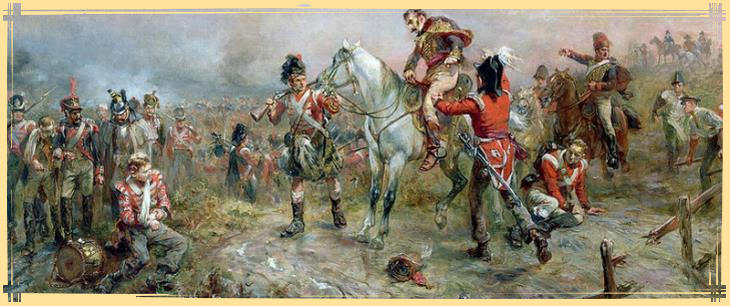 soldats anglais à Waterloo