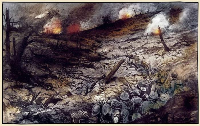 devant douaumont pendant la bataille de Verdun