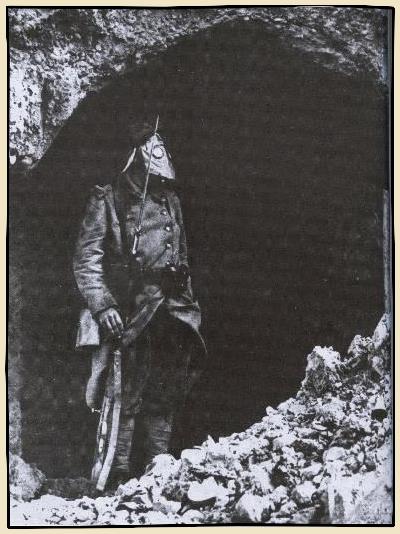 Poilu au fort de Souville pendant la bataille de Verdun