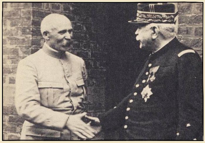 Pétain et Joffre pendant la bataille de Verdun